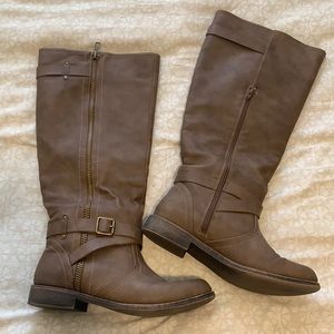 Brown Tall Boots - Wide calf